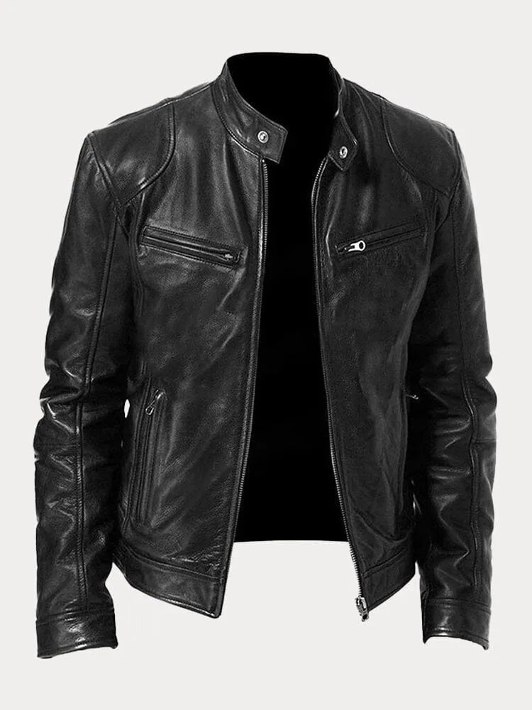 ORLANDO | Veste en cuir décontractée