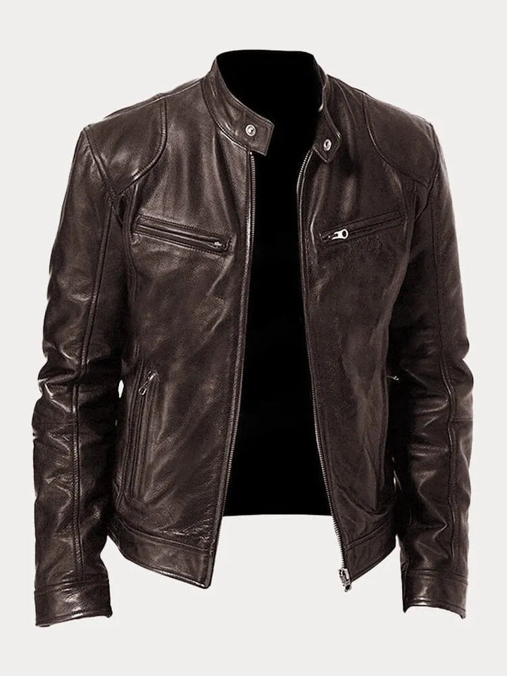 ROSSI ROMA™ | Veste en cuir décontractée