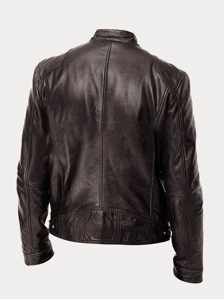ROSSI ROMA™ | Veste en cuir décontractée