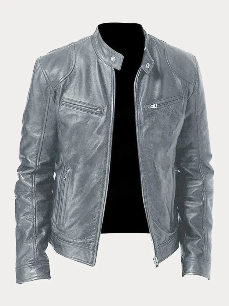 ROSSI ROMA™ | Veste en cuir décontractée