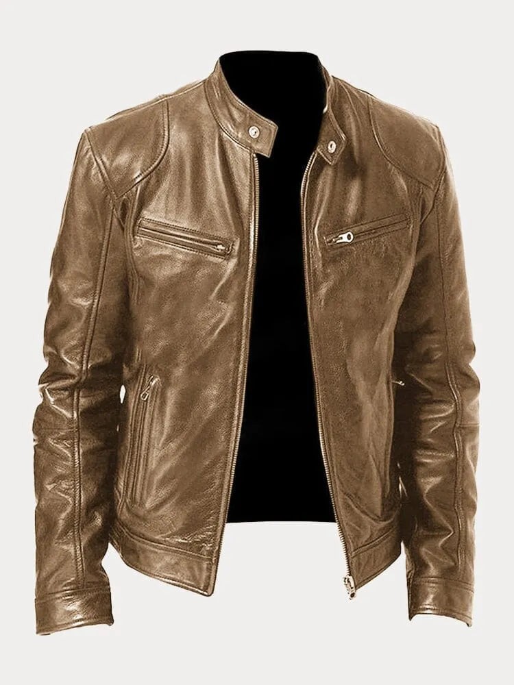 ROSSI ROMA™ | Veste en cuir décontractée