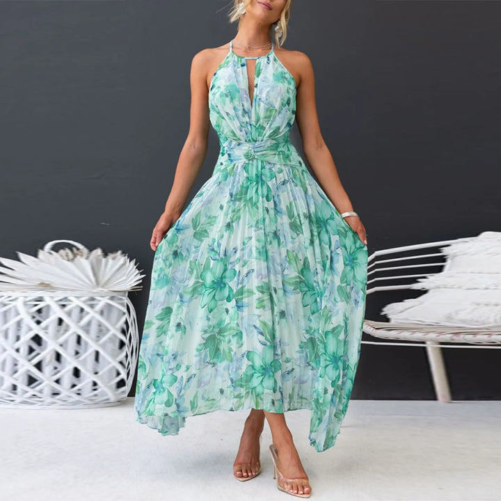 Élégance Tropicale – Robe Maxi