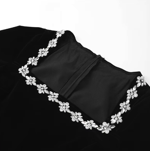Aleksandra | Robe mini en velours pour princesse