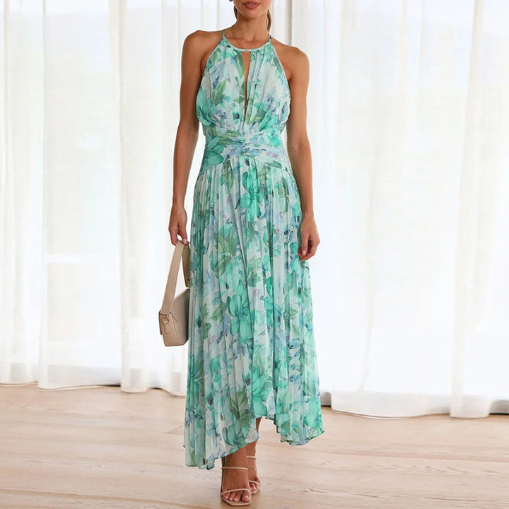 Élégance Tropicale – Robe Maxi