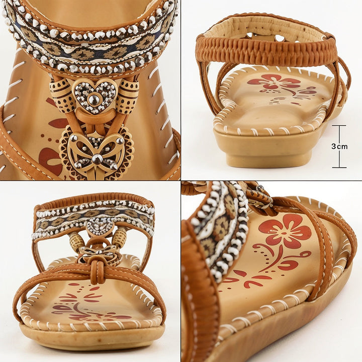 Natalie – Sandales Orthopédiques Stylées au Style Boho