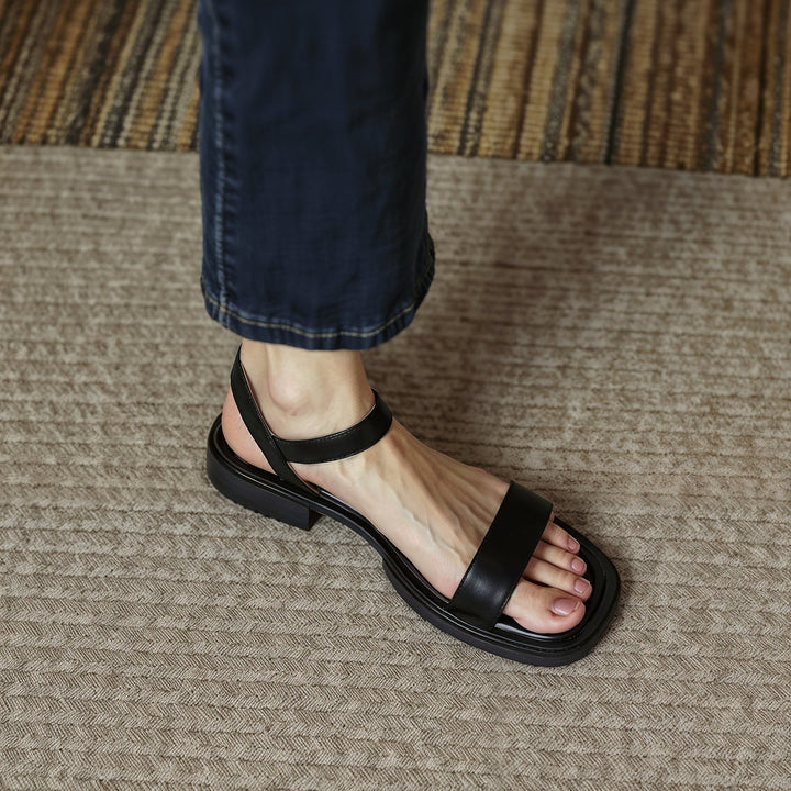 Sophia – Sandales Orthopédiques en Cuir Extrêmement Confortables avec Semelle de Soutien