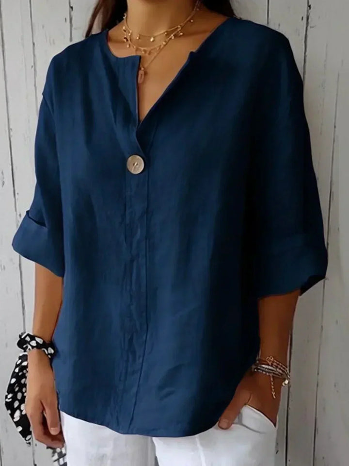 Stefania | Votre blouse à décolleté en V pour une élégance décontractée
