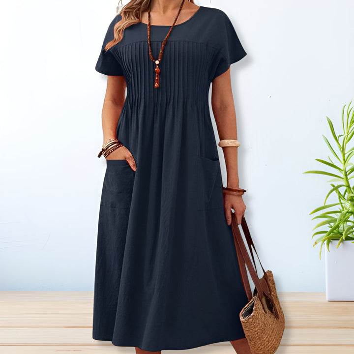 Amelia | Robe Décontractée de Jour avec Poches