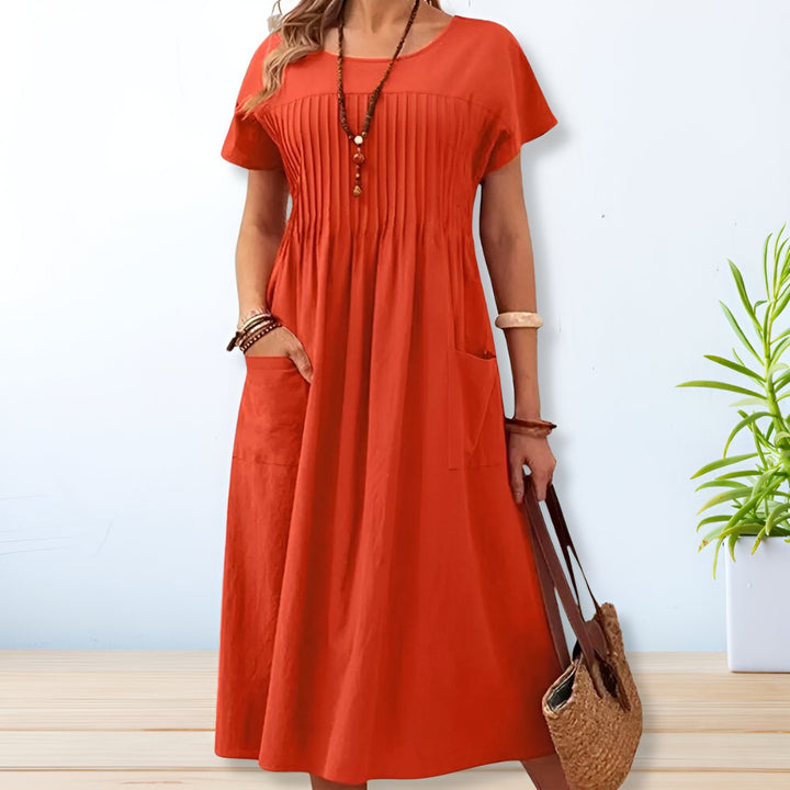 Amelia | Robe Décontractée de Jour avec Poches