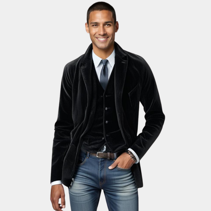 ENRICO | Ensemble Veste et Gilet Vintage