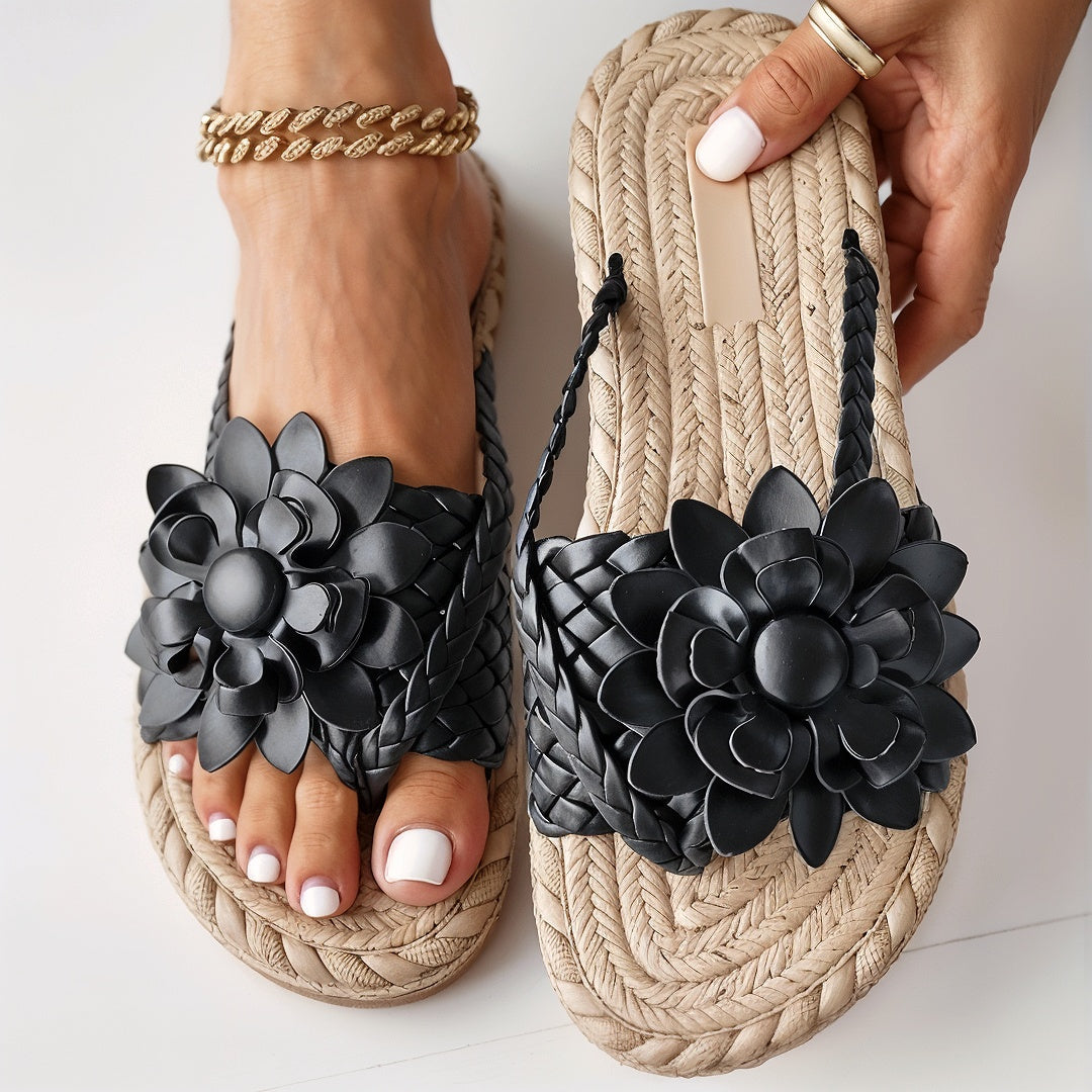 Ayla – Sandales Orthopédiques Ultra Confortables avec Décoration Florale