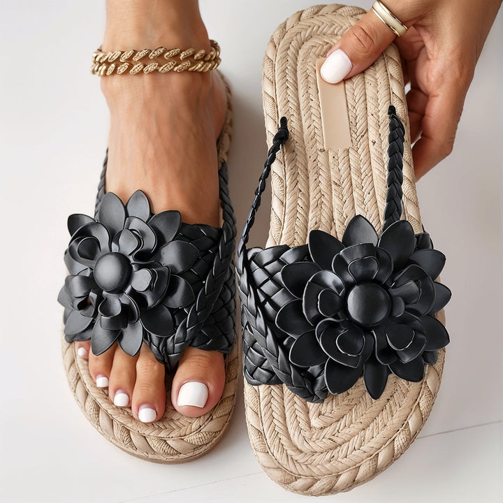 Ayla – Sandales Orthopédiques Ultra Confortables avec Décoration Florale