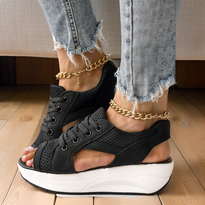 Sienna – Chaussures de Sport Orthopédiques Respirantes pour Femmes à Lacets