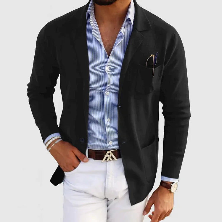 ROSSI ROMA | Blazer Masculin de Luxe en Tissu Doux