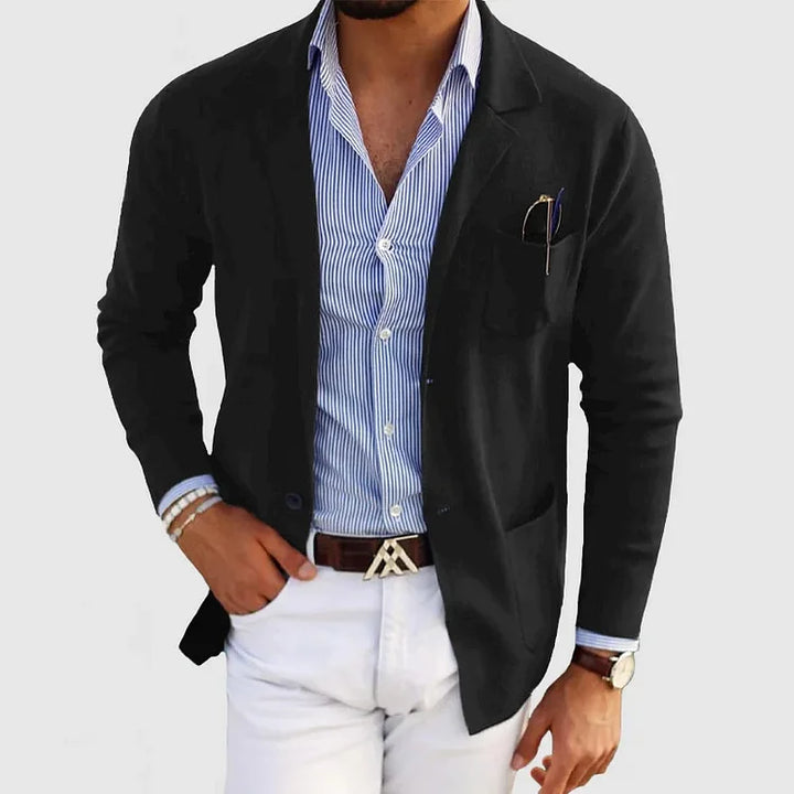 ROSSI ROMA | Blazer Masculin de Luxe en Tissu Doux