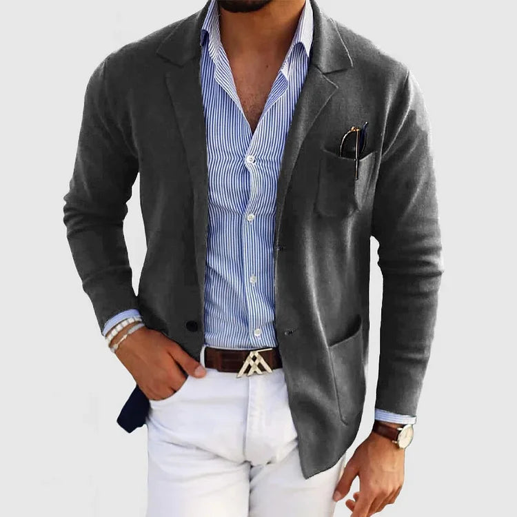 ROSSI ROMA | Blazer Masculin de Luxe en Tissu Doux