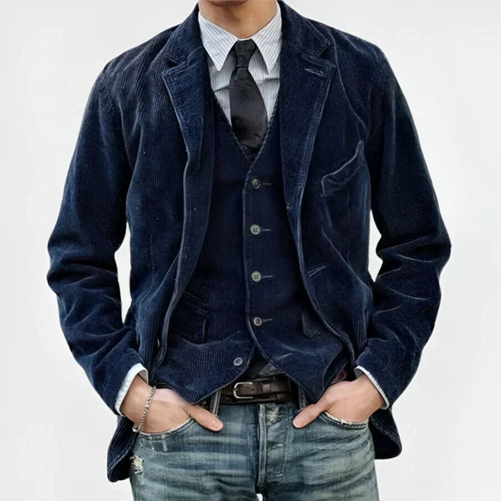 ENRICO | Ensemble Veste et Gilet Vintage