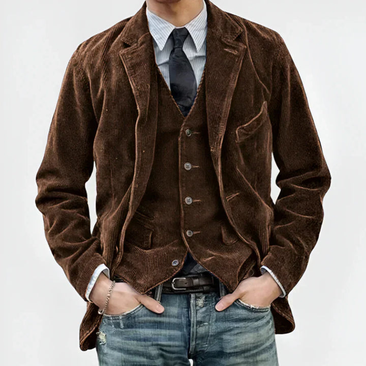 ENRICO | Ensemble Veste et Gilet Vintage
