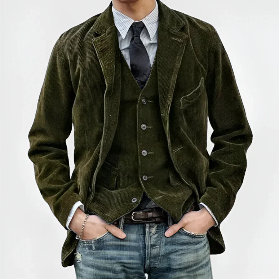 ENRICO | Ensemble Veste et Gilet Vintage