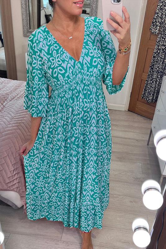 Robe Maxi Aérée – Prairie Corail