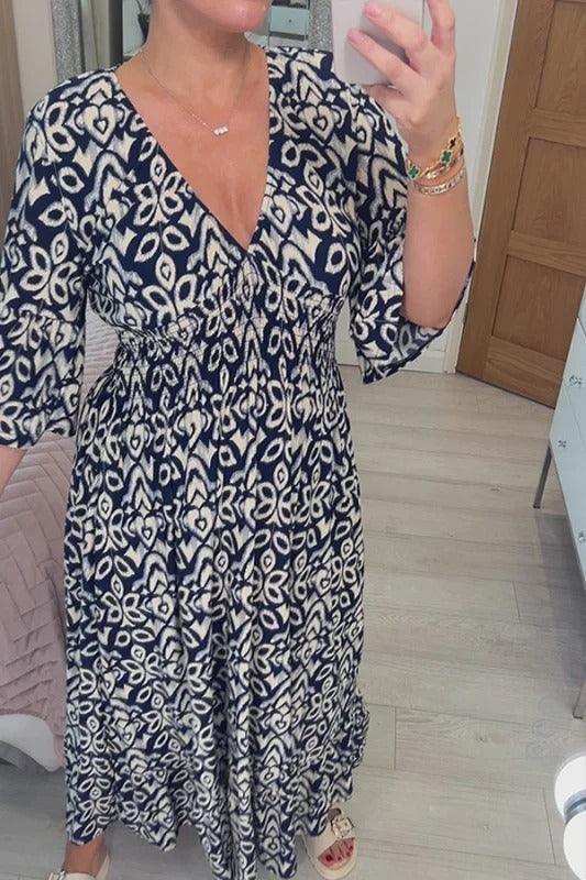 Robe Maxi Aérée – Prairie Corail