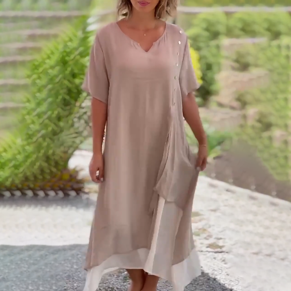 Sabina | Robe confortable à manches courtes