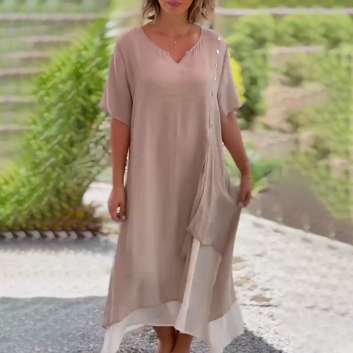 Sabina | Robe confortable à manches courtes