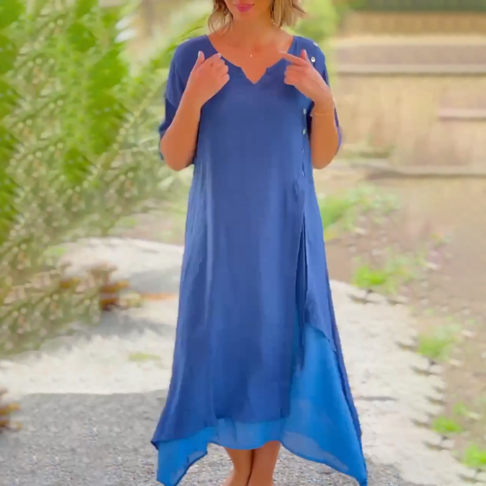 Sabina | Robe confortable à manches courtes