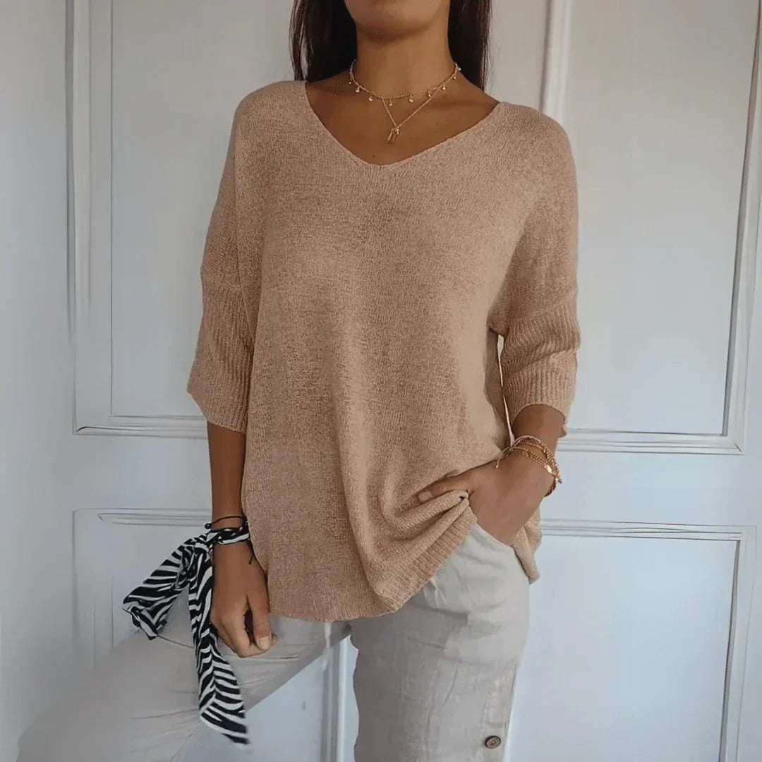 Stefania | Blouse à Manches Courtes de Style Casual Chic