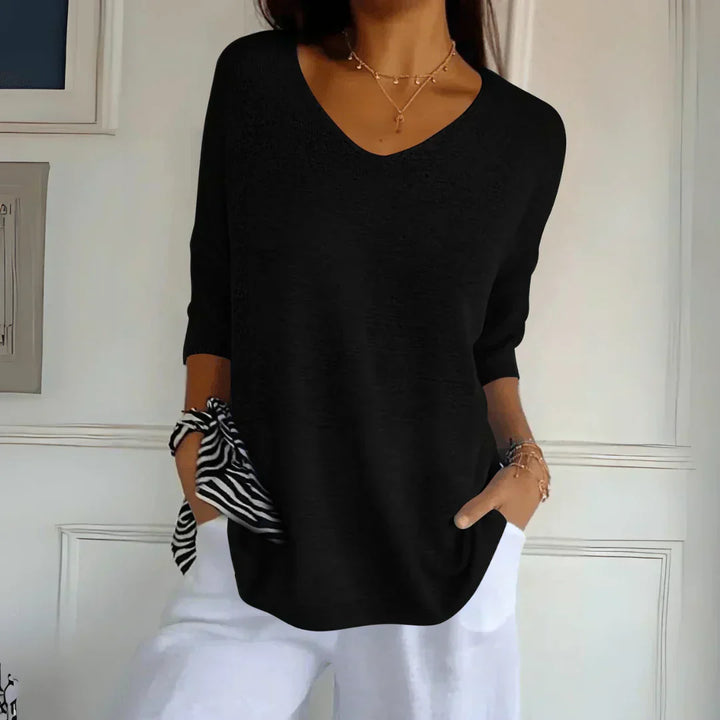 Stefania | Blouse à Manches Courtes de Style Casual Chic