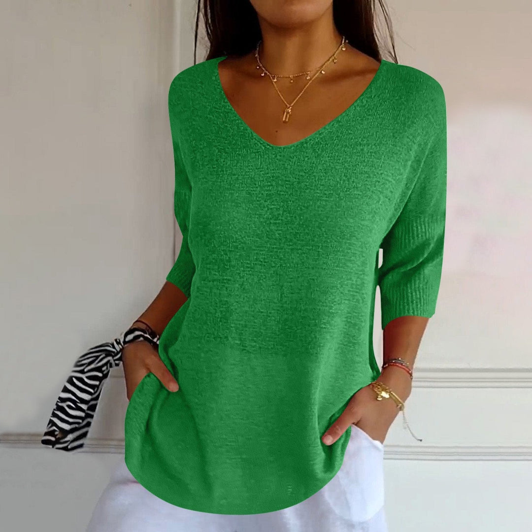 Stefania | Blouse à Manches Courtes de Style Casual Chic