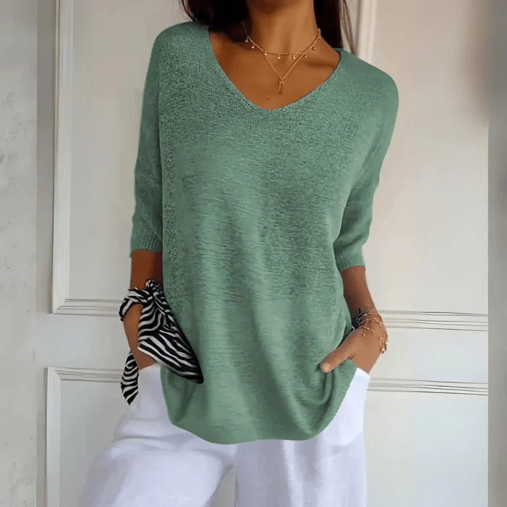 Stefania | Blouse à Manches Courtes de Style Casual Chic