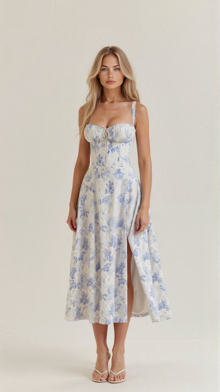 Elzbieta | Robe avec Liens à la Taille
