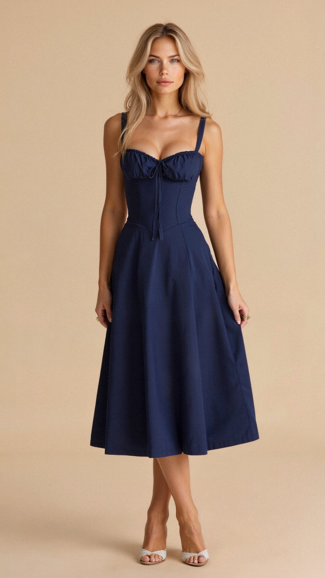 Elzbieta | Robe avec Liens à la Taille