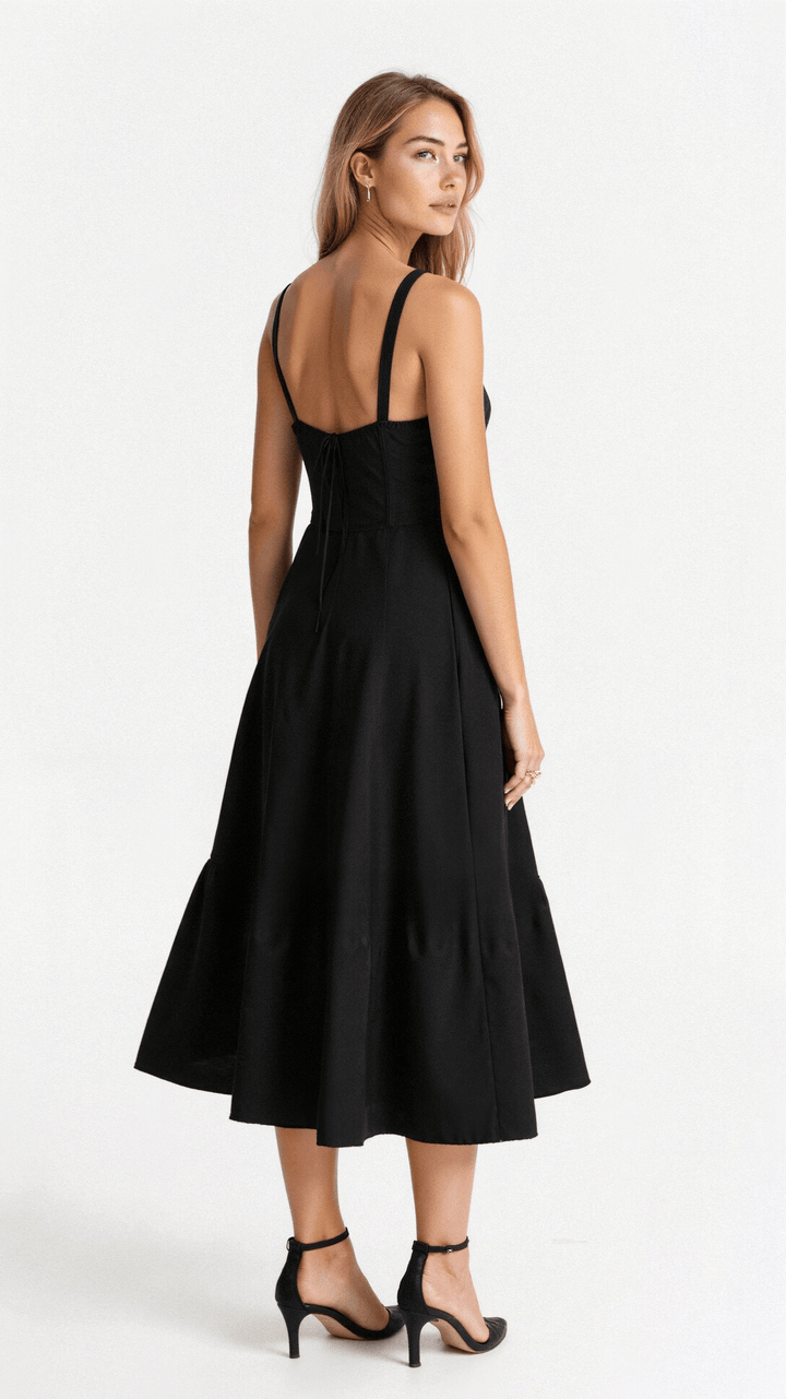 Elzbieta | Robe avec Liens à la Taille