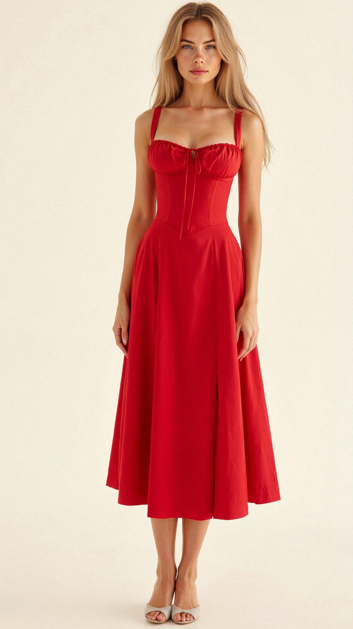 Elzbieta | Robe avec Liens à la Taille