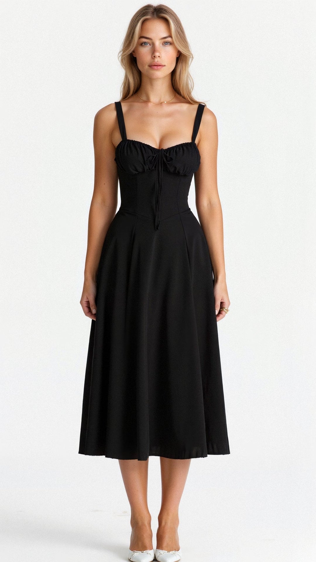 Elzbieta | Robe avec Liens à la Taille