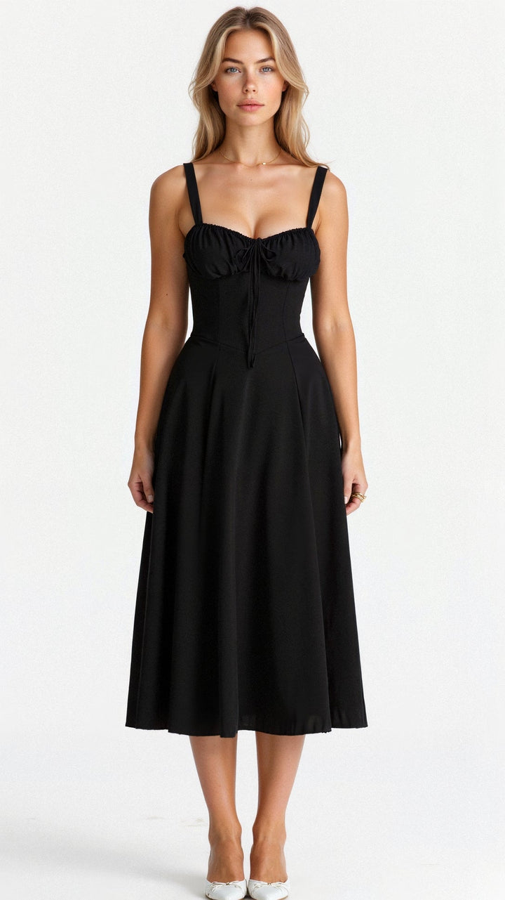 Elzbieta | Robe avec Liens à la Taille