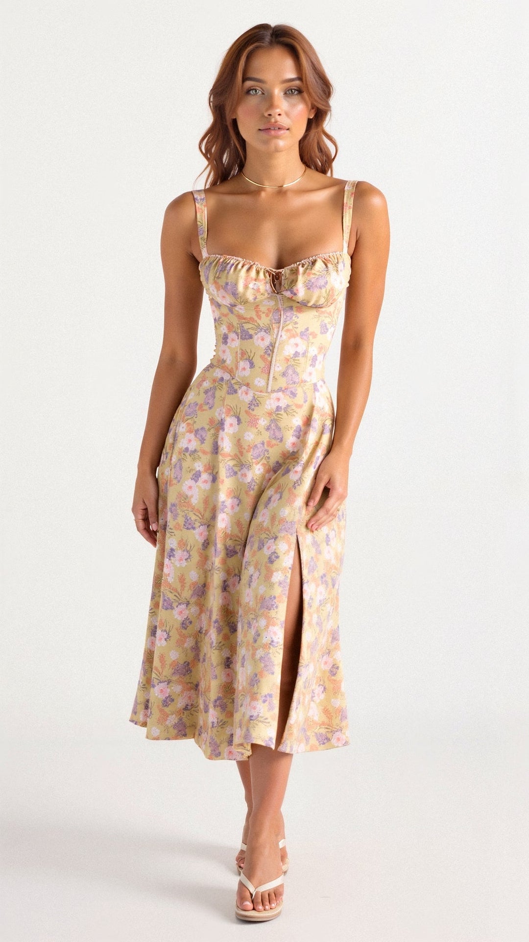 Elzbieta | Robe avec Liens à la Taille
