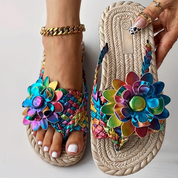 Ayla – Sandales Orthopédiques Ultra Confortables avec Décoration Florale