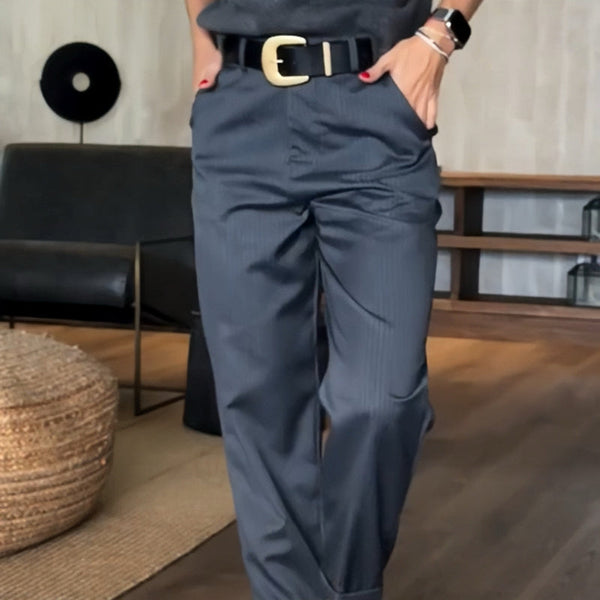 Sylwia | Pantalon Élégant à Rayures