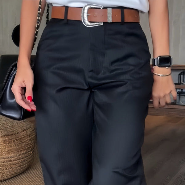 Sylwia | Pantalon Élégant à Rayures