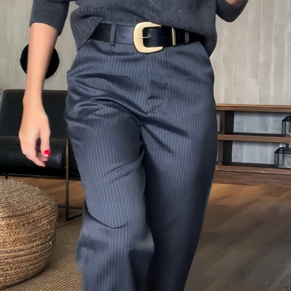 Sylwia | Pantalon Élégant à Rayures