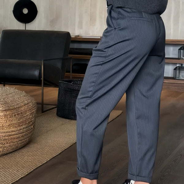 Sylwia | Pantalon Élégant à Rayures