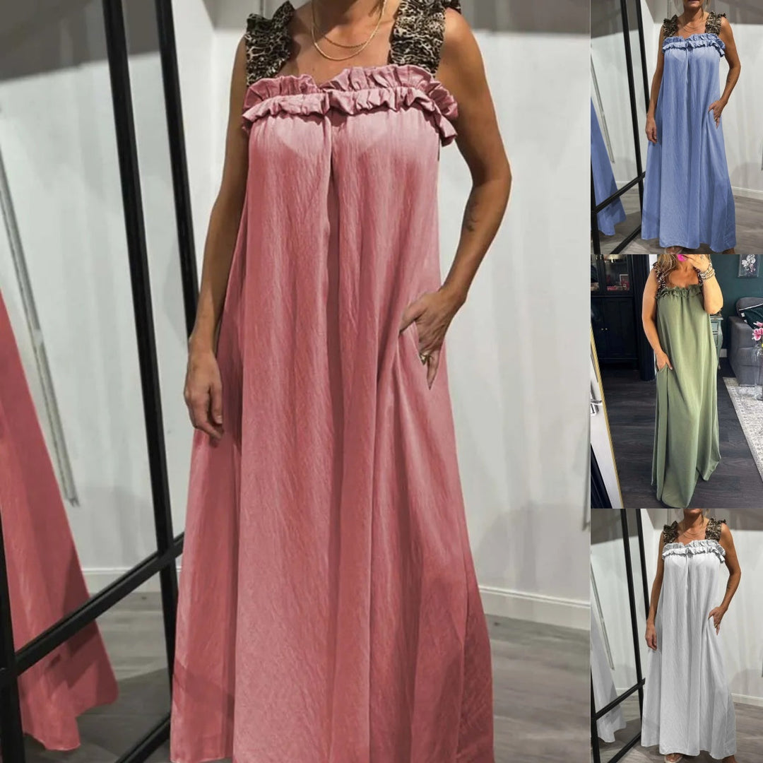 Klara | Robe Maxi Aérée à Bretelles avec Poches
