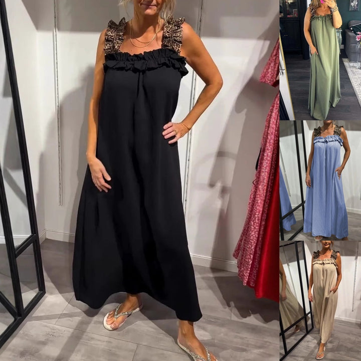 Klara | Robe Maxi Aérée à Bretelles avec Poches