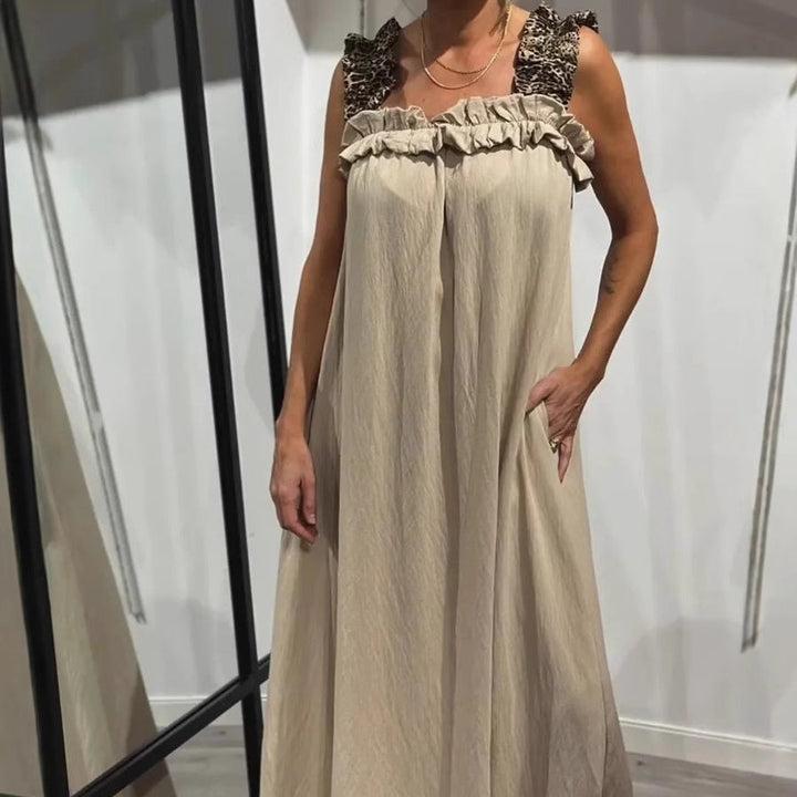 Klara | Robe Maxi Aérée à Bretelles avec Poches