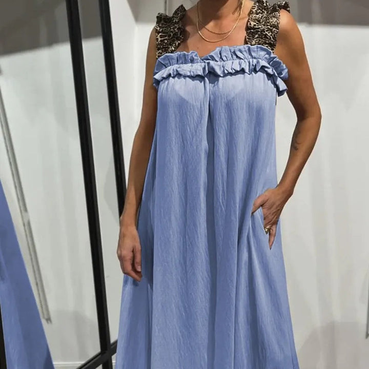 Klara | Robe Maxi Aérée à Bretelles avec Poches