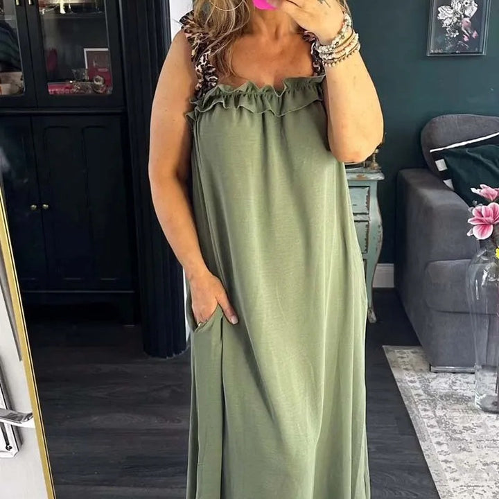 Klara | Robe Maxi Aérée à Bretelles avec Poches