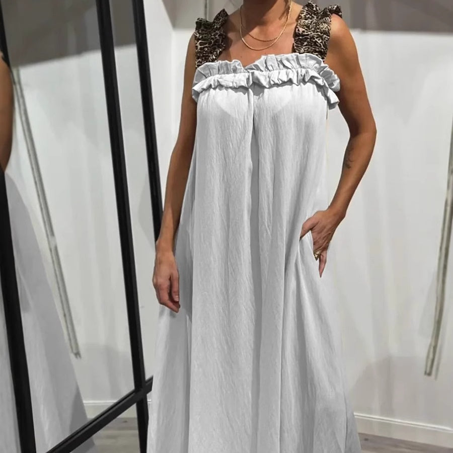 Klara | Robe Maxi Aérée à Bretelles avec Poches